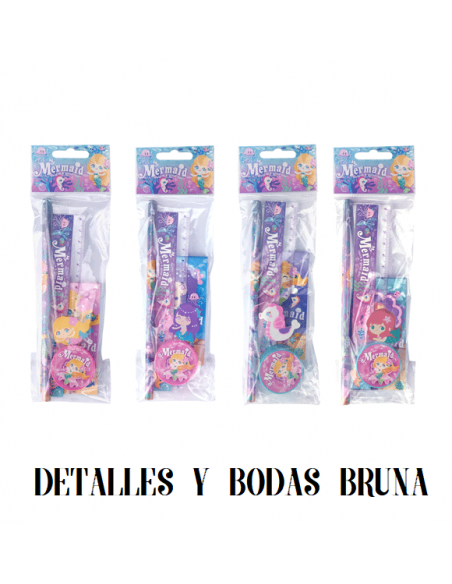 Conjunto Papelería Sirena