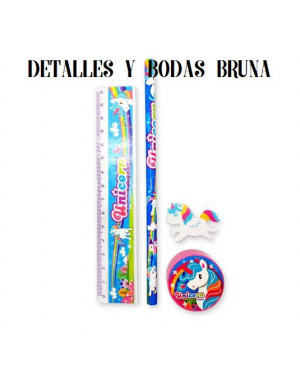Conjunto Papelería Unicornio 2