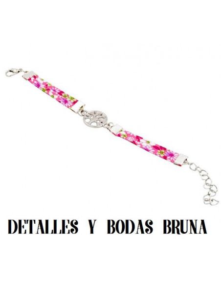 Pulsera Arbol de la Vida Rosa