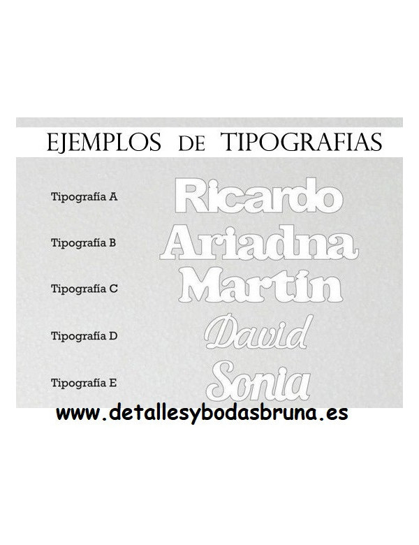 Nombre de Corcho para Comunion y Boda