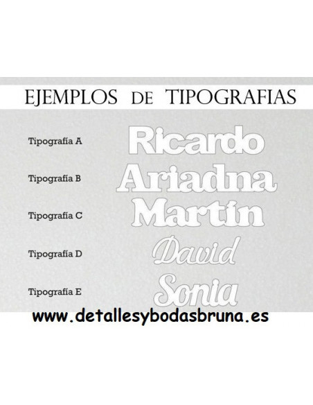 Nombre de Corcho para Comunion y Boda