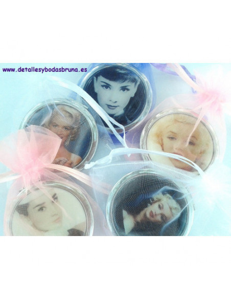 Espejo Vintage Audrey y Marilyn