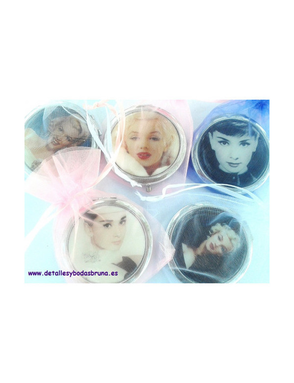 Espejo Vintage Audrey y Marilyn