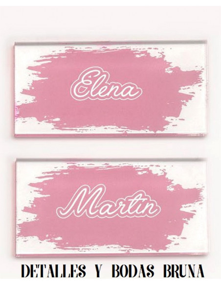 Marcasitios de Metacrilato Colores a elegir