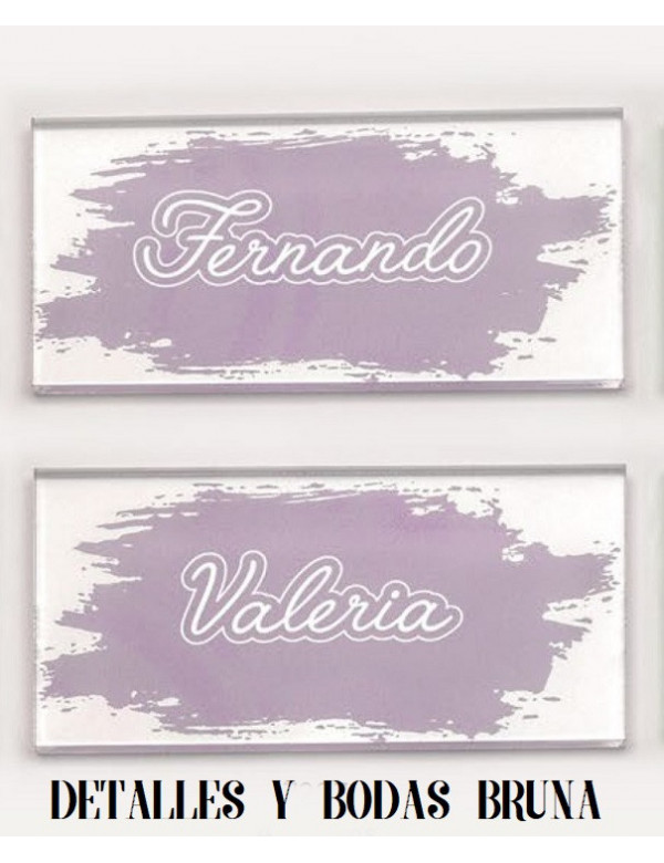 Marcasitios de Metacrilato Colores a elegir