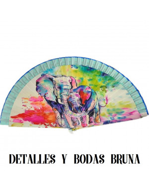 Abanico de Madera Elefante 2