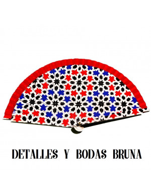 Abanico de Madera Azulejo Andaluz 2