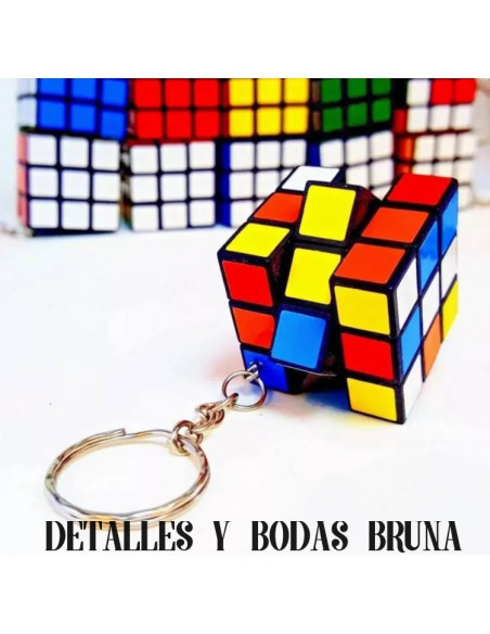 Llavero Cubo de Rubik 12 unidades