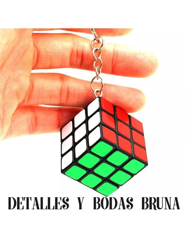Llavero Cubo de Rubik 12 unidades