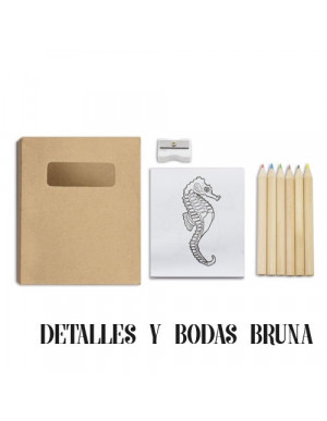 Conjunto para Colorear con Libreta