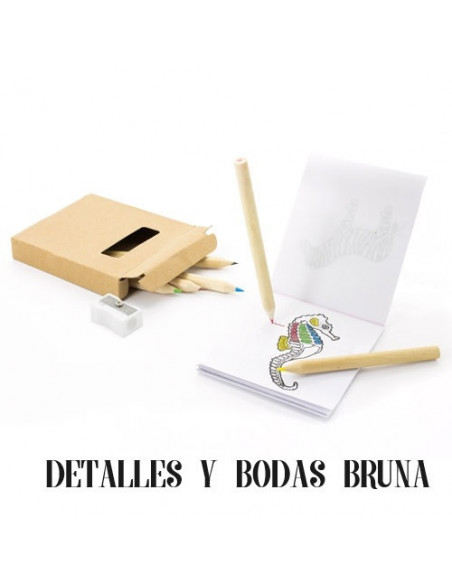 Conjunto para Colorear con Libreta