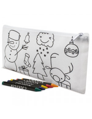 Estuche para colorear navidad con ceras 2