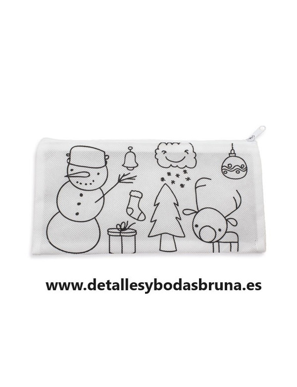 Estuche para colorear navidad con ceras
