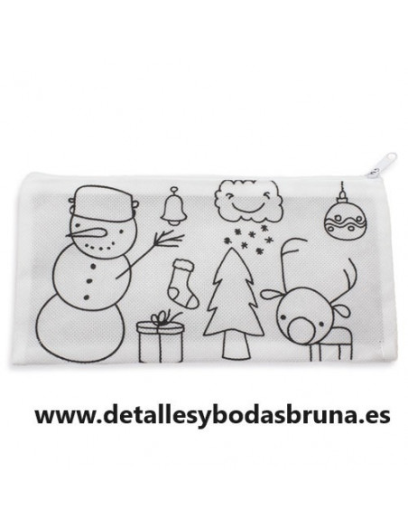 Estuche para colorear navidad con ceras