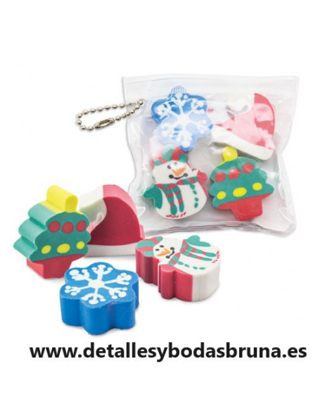 Gomas Navidad en Estuche