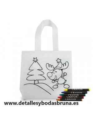 Bolsa Navidad para Colorear Set de 10 unidades