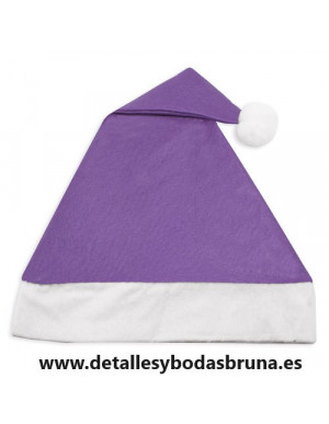 Gorro de Navidad Morado
