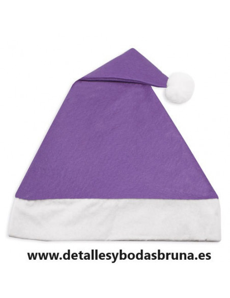Gorro de Navidad Morado