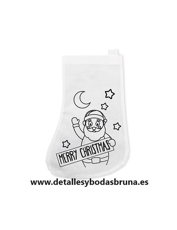 Calcetín de Navidad para Colorear