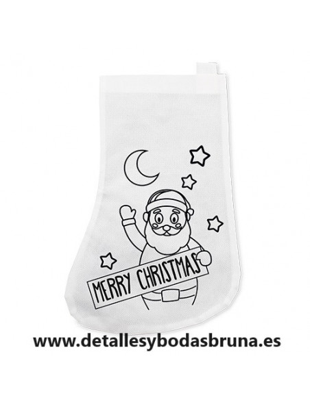 Calcetín de Navidad para Colorear