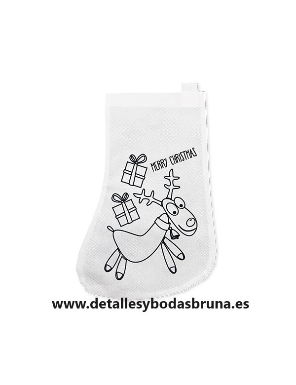 Calcetín de Navidad para Colorear