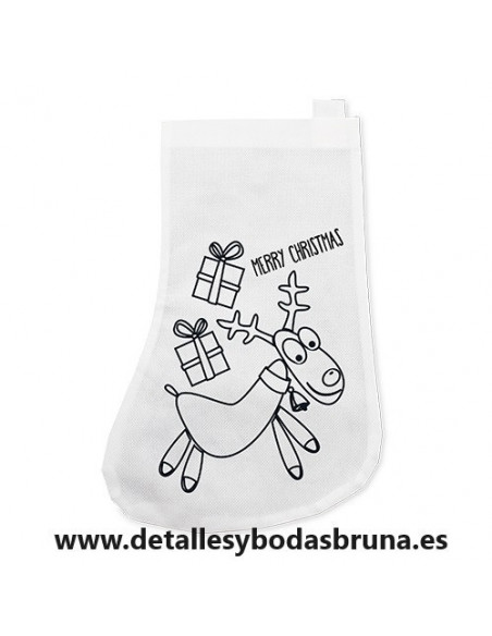 Calcetín de Navidad para Colorear