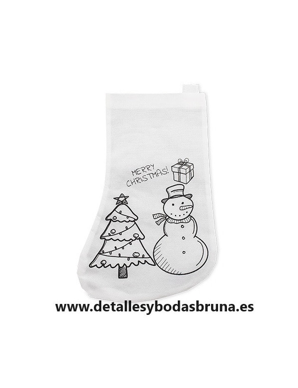 Calcetín de Navidad para Colorear