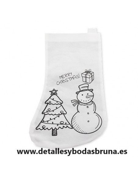 Calcetín de Navidad para Colorear