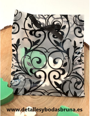 Jabón Navidad Abeto y Copo de Nieve en Bolsa con lazo 2