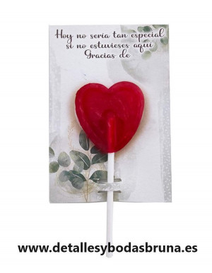 Piruleta de Agradecimiento Hojas