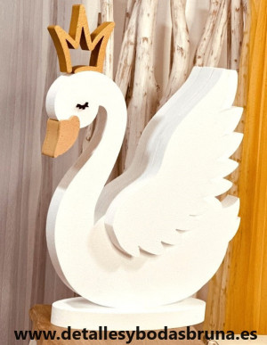 Figura de Corcho Blanco Cisne