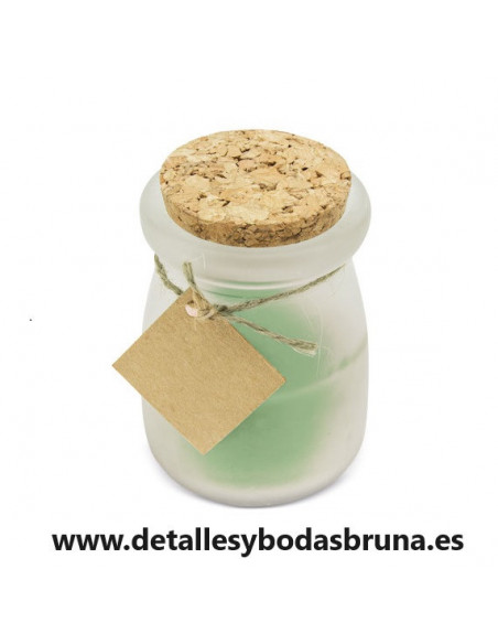 Vela Tapón de Corcho Verde 25 unidades
