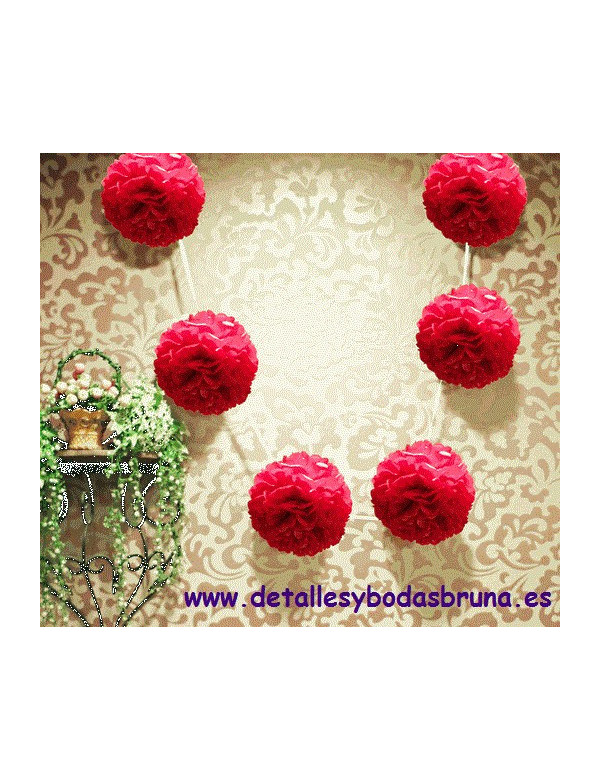 Guirnalda de Pompones ESCOGE COLOR