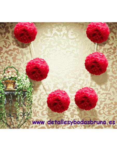 Guirnalda de Pompones ESCOGE COLOR