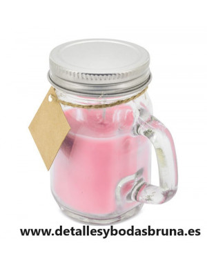Vela Aromática Jarra Rosa