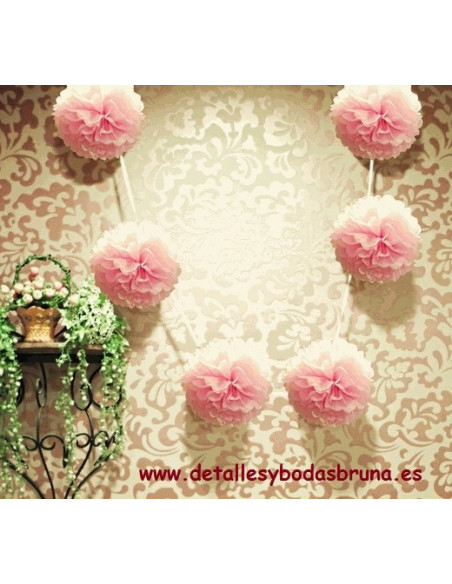 Guirnalda de Pompones ESCOGE COLOR