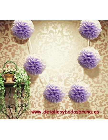 Guirnalda de Pompones ESCOGE COLOR