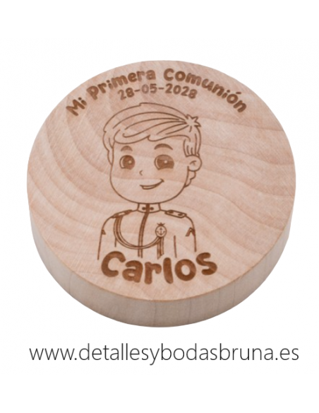 Abrebotellas de Madera Personalizado Comunion Almirante