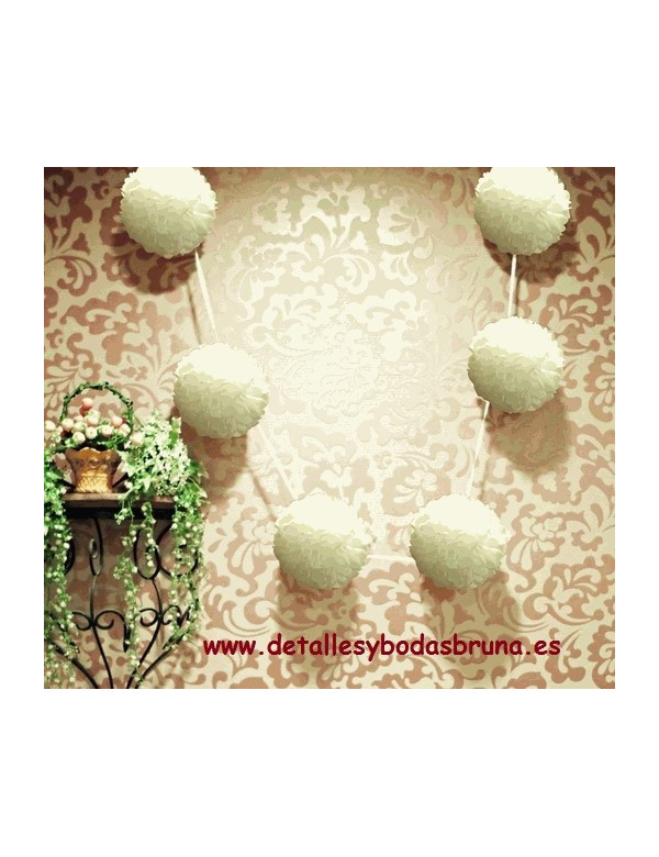 Guirnalda de Pompones ESCOGE COLOR