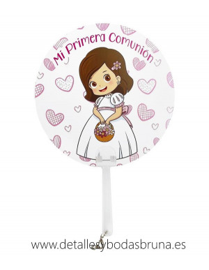 Pay pay Comunión Niña Corazones Cartulina