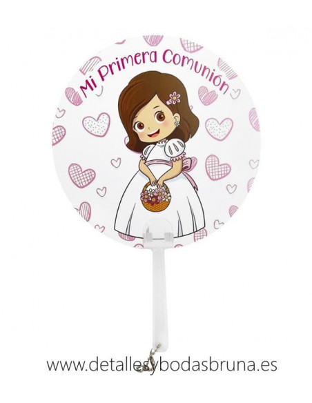 Pay pay Comunión Niña Corazones Cartulina