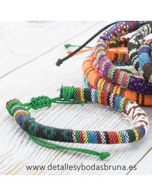Pulseras de Cuerda Étnicas 10u