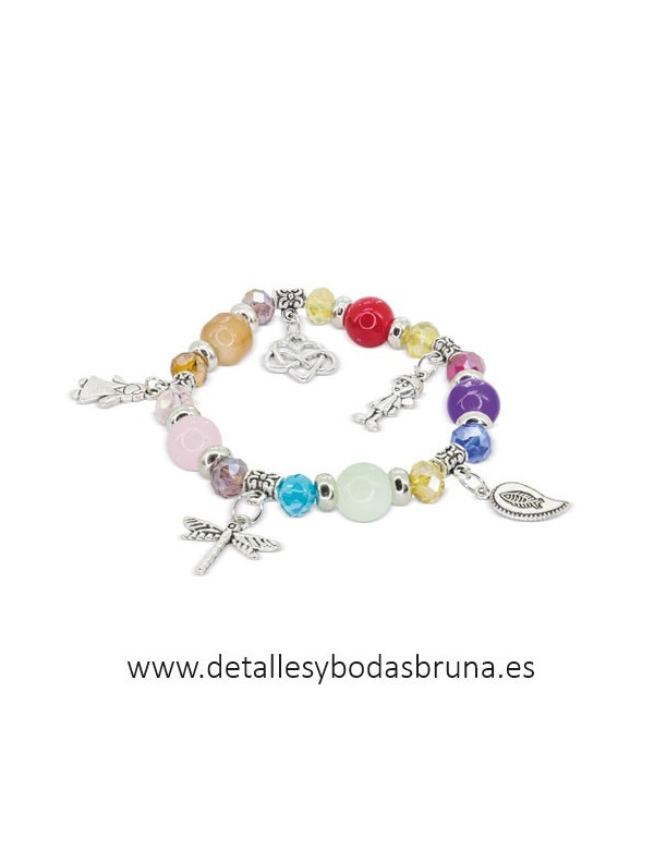 Pulsera Bolas Charm Libélula