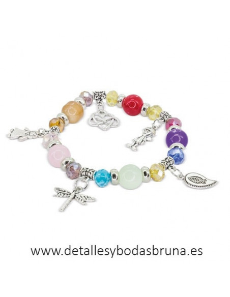 Pulsera Bolas Charm Libélula