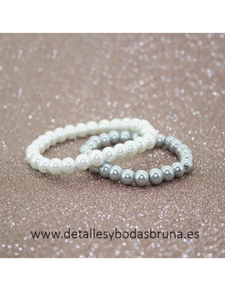 Pulsera Perlas Blancas