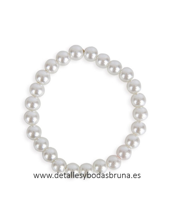 Pulsera Perlas Blancas