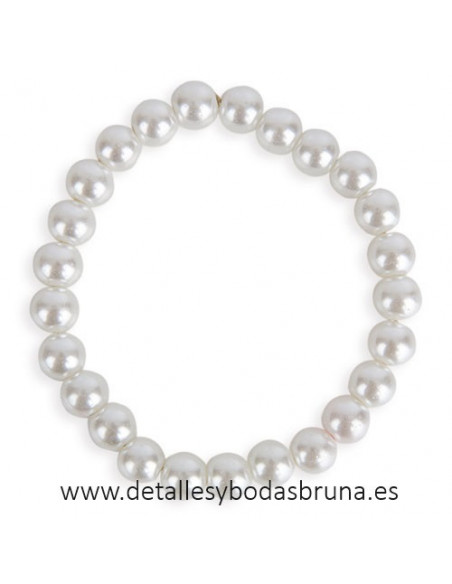 Pulsera Perlas Blancas