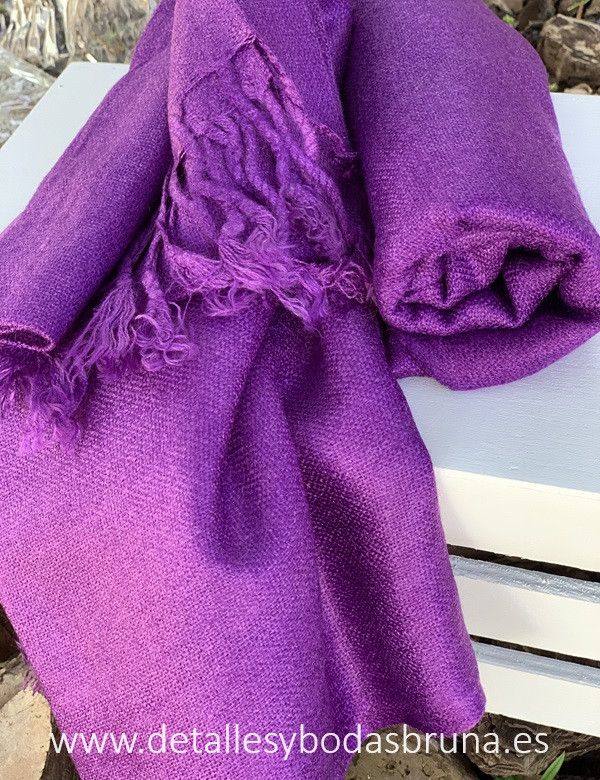 Pashmina Morada para Boda