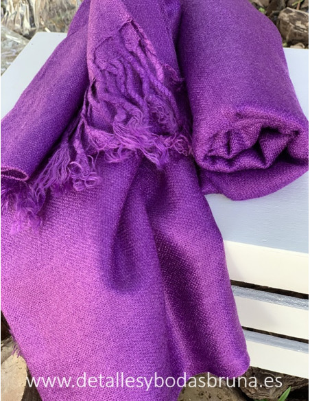Pashmina Morada para Boda