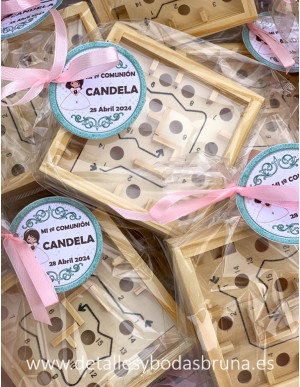 Tarjeta personalizada Comunión Niña Verde Agua 2